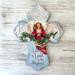 Glow Decor Wooden Cross - Glory to God in Gray/Green/Red | 6 H x 8 W x 1 D in | Wayfair A2257