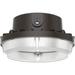 Lithonia Lighting LED Dusk to Dawn Outdoor Security Area Light, Metal in Brown | 3.5 H x 8.83 W x 7 D in | Wayfair BGS P1 40K 120 PE DDB M2