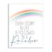 Stupell Industries Every Storm Followed By Rainbow Sentiment Motivational Text Wall Plaque Art By Kim Allen in White | Wayfair af-882_wd_10x15