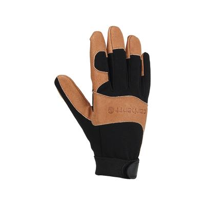 Carhartt Men's High Dexterity Reinforced Secure Cuff Gloves, Black/Barley SKU - 598108