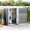 vidaXL Garden Tool Shed Grey 225x89x161 cm Galvanised Steel