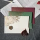 Lot de 20 enveloppes en papier épais MIni taille fleur d'or pour carte de vœux carte postale