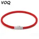 VOQ-Bracelet à fermoir magnétique pour couple bracelets à cordes rouges porte-bonheur cadeau de