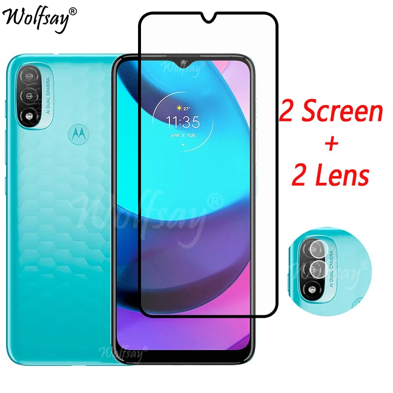 Verre trempé à couverture complète pour Motorola Moto E20 protecteur d