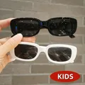 Petites lunettes de soleil rectangulaires pour enfants lunettes de protection UV400 lunettes de