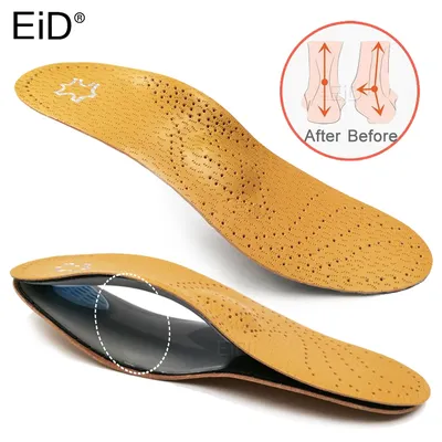 EiD-Semelle intérieure orthopédique en cuir pour pieds plats support d'arc l'offre elles