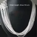 Collier O en argent regardé 925 pour hommes et femmes bijoux fantaisie vente en gros 16 po 18