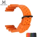 MAIKES – bracelets de montre en caoutchouc fluoré de qualité 20mm 22mm 24mm à dégagement rapide