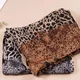 Écharpe en mousseline de soie à imprimé léopard pour femmes écharpes longues et douces écharpes