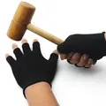 Gants sans doigts demi-doigts pour femmes et hommes mitaines en laine tricotée gants de poignet en