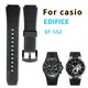 Bracelet de montre noir en résine pour hommes pour CASIO edifie 5119 EF-552 EF-552D 25*20mm