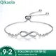 CodeMonkey authentique 925 en argent Sterling infini Bracelet réglable pour les femmes mode chaude 8