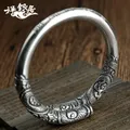 Tenglong-Bracelet en argent regardé 99 Full Silver Qizhong Great Holy Hoop Charm Amoureux