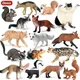 Oenux-Figurine d'Action en Forme de Renard Rongeur Marmotte Souris Tigre Chat Animal