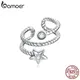 Bamoer – boucles d'oreilles à Clip en argent Sterling 925 étoile Zircon sans Piercing bijoux à