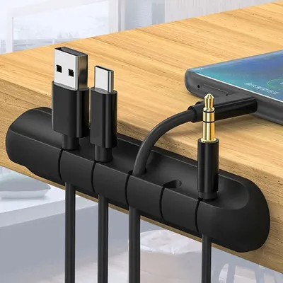 Enrouleur de câble USB en Silicone organisateur de câbles support de câbles pour souris casque