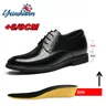 Chaussures rehaussantes en cuir pour hommes chaussures rehaussantes chaussures noires