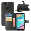 Étui portefeuille en cuir pour téléphone OnePlus 5 A5000 5 T 5 T A5010 housse à rabat avec support