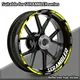 Autocollant de roue de moto Casting pour DucaissScramJeff autocollant de moyeu bande à rayures de