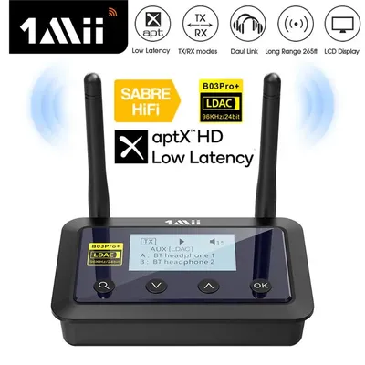 1Mii B03Pro+ Bluetooth 5.0 transmetteur récepteur Audio aptX LL HD CSR8675 HiFi LDAC adaptateur