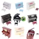 Mini piano de maison de courses avec tabouret modèle de piano musical décor d'accessoires de