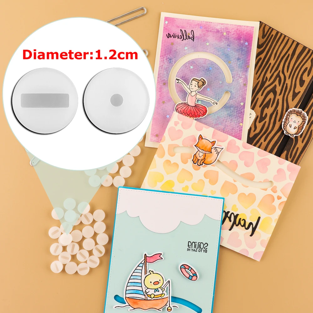 Ders fœtaux-Ensemble de matrices de curseur de piste marketrotative, bandes de feuille adhésives pour ajouter de la profondeur, projet de cartes coulissantes, scrapbooking bricolage, 2024