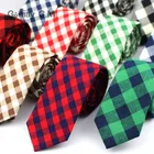 Marque Plaid Cravates Pour Hommes Mode Casual Cravate Gravatas Coton Mens Cravate pour le Mariage