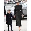 Robe mi-longue imprimée à pois princesse Kate pour femme tenue décontractée de bureau mode