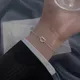 VOQ – Bracelet ajouré en forme de cœur pour femme couleur argent joli Bracelet de personnalité