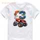 T-shirt graphique Anime Cartoon pour enfants Blaze and The Monster Machines T-shirt pour filles