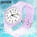 Sanda – montre à Quartz de Style minimaliste pour femmes Simple noir blanc étanche horloge