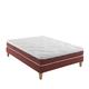 Ensemble matelas 100% latex, sommier et pieds 140x200