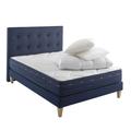 Ensemble matelas, sommier, pieds, tête de lit, couette oreiller 160x20