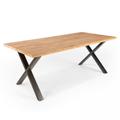 Table à manger en bois 160 x 95 x 75 cm