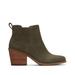 TOMS Women's Green Everly Nubuck Suede Boots, Size 7.5