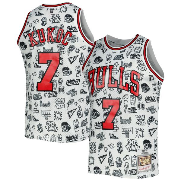 mens-mitchell---ness-toni-kukoc-white-chicago-bulls-1997-98-hardwood-classics-doodle-swingman-jersey/