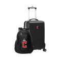 MOJO Black Cleveland Guardians Personalized Deluxe 2-Piece Backpack & Carry-On Set