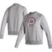 Women's adidas Heathered Gray Texas A&M Aggies Vintage Circle Pullover Sweatshirt