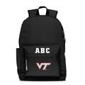 MOJO Black Virginia Tech Hokies Personalized Campus Laptop Backpack