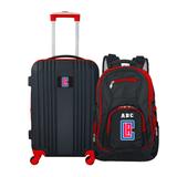 MOJO LA Clippers Personalized Premium 2-Piece Backpack & Carry-On Set