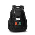 MOJO Black Miami Hurricanes Personalized Premium Laptop Backpack