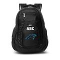 MOJO Black Carolina Panthers Personalized Premium Laptop Backpack
