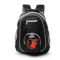 MOJO Black Baltimore Orioles Personalized Premium Color Trim Backpack