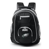 MOJO Black Philadelphia Eagles Personalized Premium Color Trim Backpack