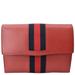 Gucci Bags | Gucci Totem Web Leather Clutch Bag Red | Color: Red | Size: Os