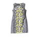 Anthropologie Dresses | Anthropologie Tabitha Gray + Yellow Embroidered Shift Dress | Color: Gray/Yellow | Size: 8