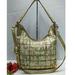 Coach Bags | Coach Signature Gold Coated Leather Zipper Closure Hobo Shoulder Bag Purse | Color: Gold/Yellow | Size: Os