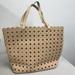 J. Crew Bags | J Crew Tan Camel Perforated Leather Tote Bag | Color: Tan | Size: Os