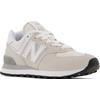 Sneaker NEW BALANCE "WL574 Core", Gr. 36,5, beige (sanftes weiß, grau), Leder, Textil, sportlich, Schuhe