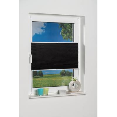 Plissee K-HOME "Klemmfix Pisa" Gr. 5, grau (anthrazit), B:80cm H:130cm, Obermaterial: 100% Polyester, Plissees, Crushed-Optik Image